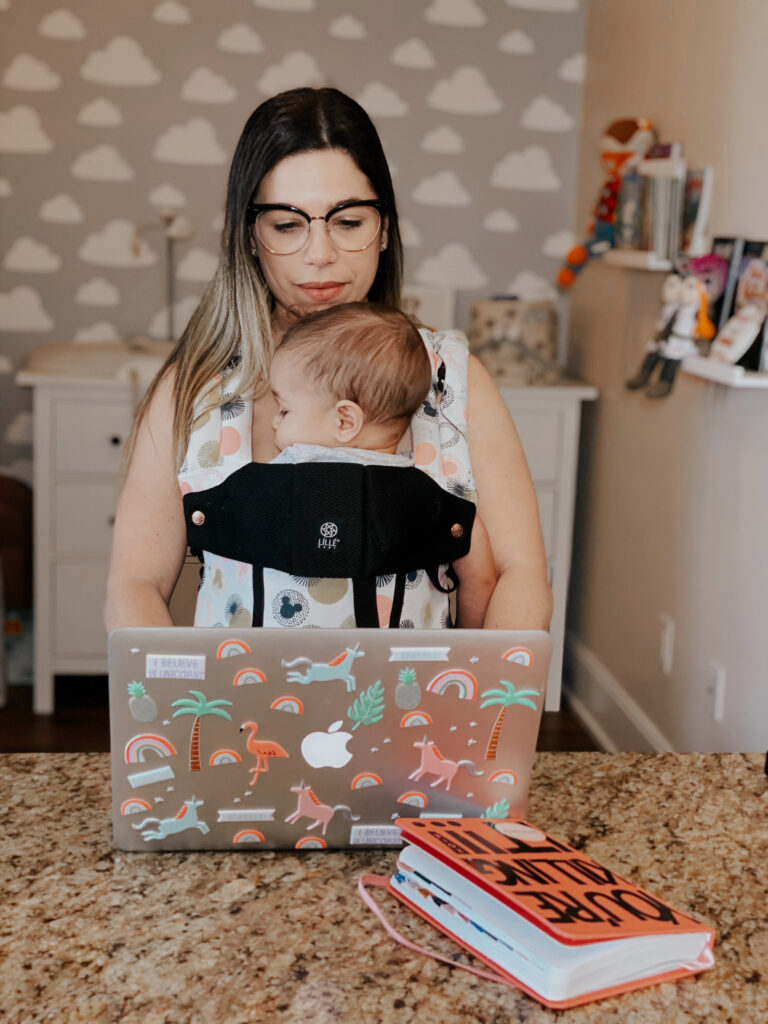Working from home with baby tips